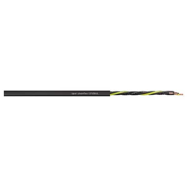 Control Cable, 7 C, Black, PVC, 600 V, Order by the Foot