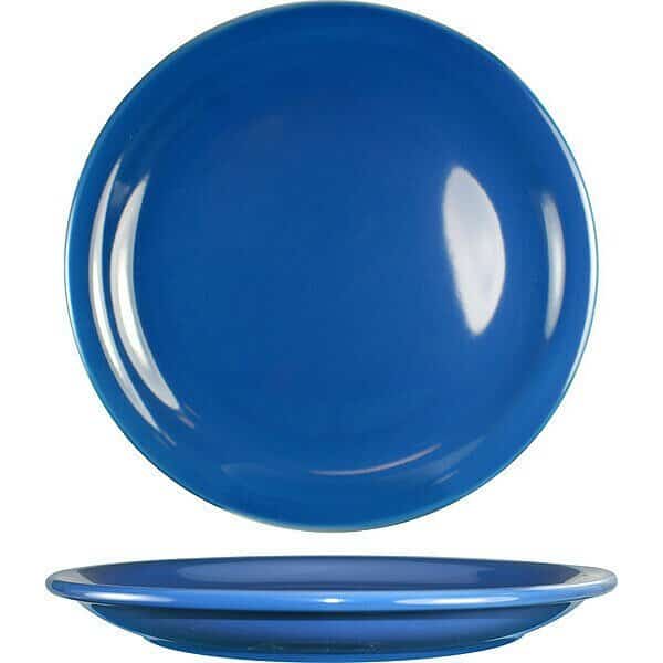 Narrow Rim Plate, 9" Dia, Light Blue, PK24