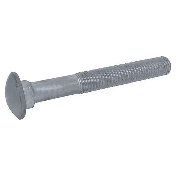Carriage Bolt, 1 1/4"L, 11/64" Head H, PK5