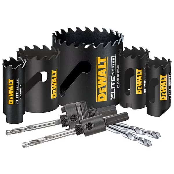 Hole Saw Kit, 9pcs, Sizes:1"-2