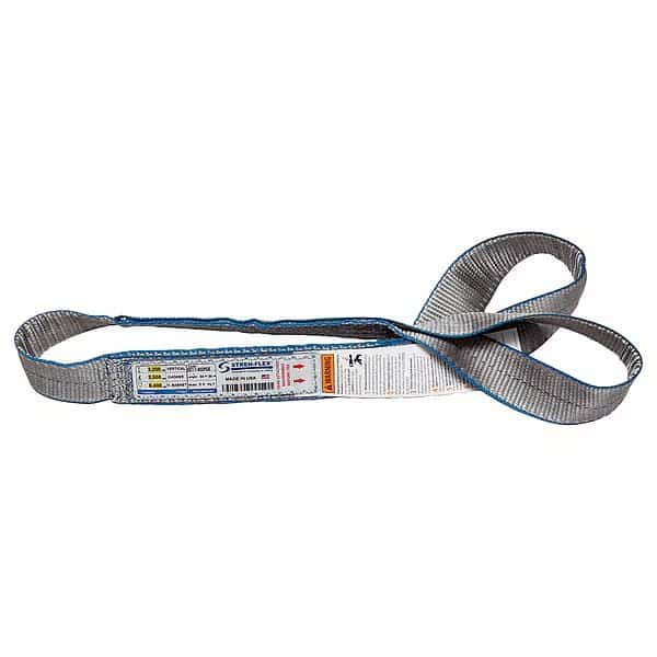 Web Sling, Twisted Eye, 8 ft L, 9,600 lb