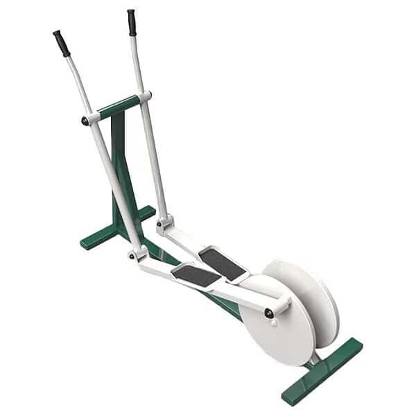 Elliptcal Trainer, 71x21x21in, Green/Beige