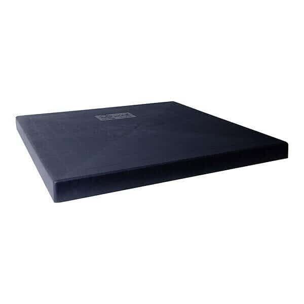 Mounting Pad, Square, 1.9 lb, 30 in L, Blk