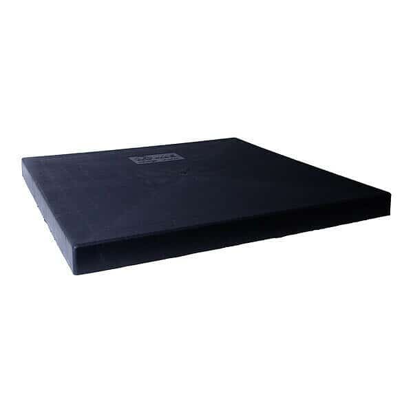 Mounting Pad, Square, 2.3 lb, 40 in L, Blk