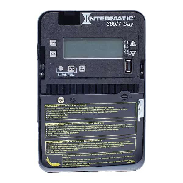Electronic Timer, 7/365 Days, 20A, INTERMATIC, Mfr# ET2715C