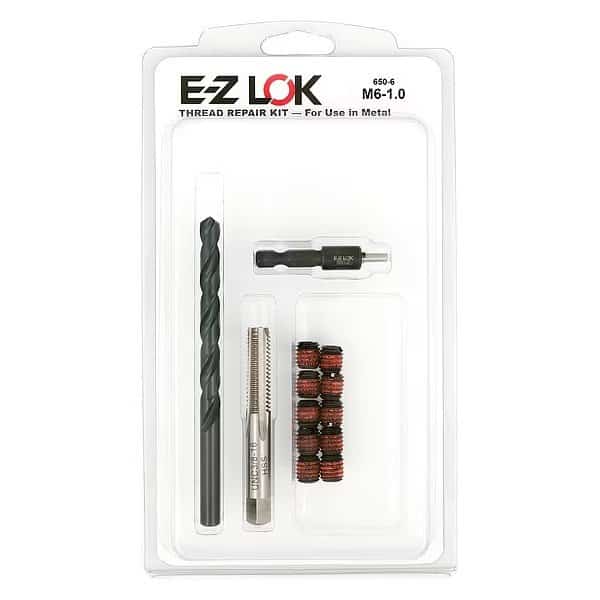 Thread Repair Kit, Self Locking Thread Inserts, Steel, 10 Inserts