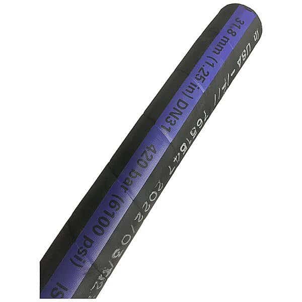 Hydraulic Hose, 1 ft L, Black, Aeroquip, Mfr#: EC600-16-50