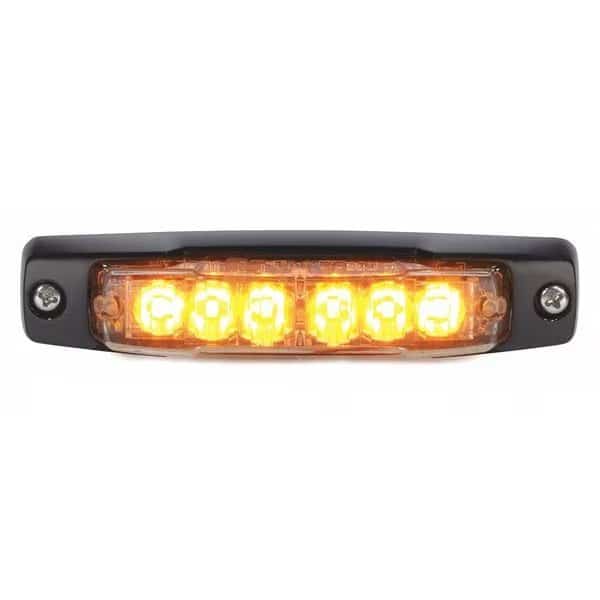 Warning Light, LED, Amber, PC, 0.7A