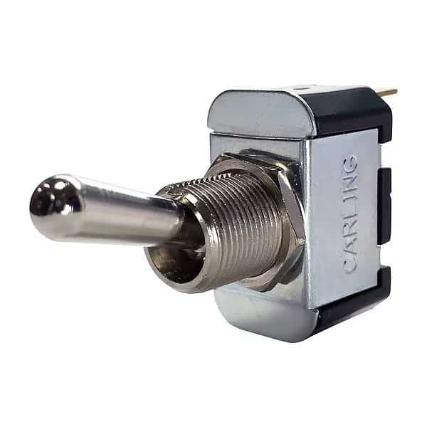 Toggle Switch, SPDT, 3 Connections, On/On, 3/4 hp, 10A at 250V AC, 15A at 125V AC
