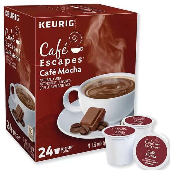 Coffee, Mocha, Pod, Caffeinated, Ground, 12.48 oz, 24 PK