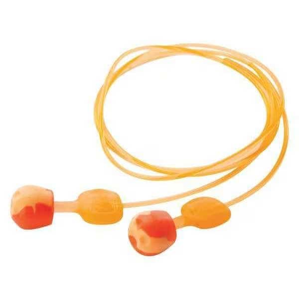 Reusable Corded Ear Plugs, Pod Shape, 28 dB, 100 Pairs, Orange, HONEYWELL HOWARD LEIGHT, Mfr# TRUSTFITPOD-30