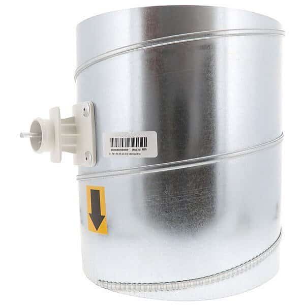 Bypass Damper, Gr/Rd/Steel, 10 in. Dia.