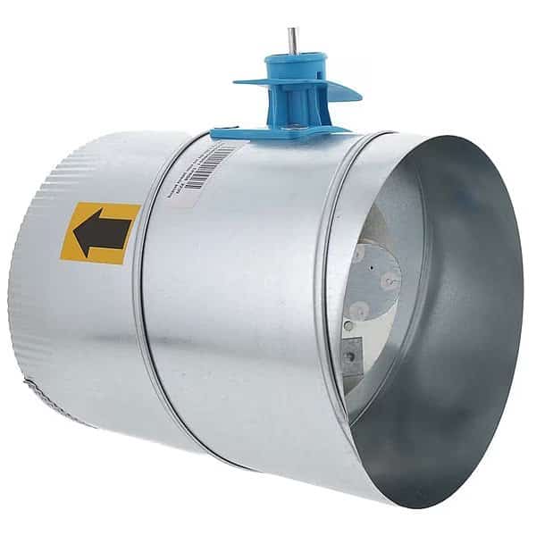 Bypass Damper, Gr/Rd/Steel, 8 in. Dia.