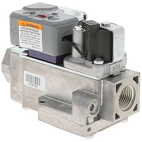 Gas Valve, NG/LP, Direct Spark Ignition, 24VAC, 3.0 to 5.0" WC, Standard Opening, Two stage
