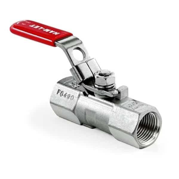 Manual 2-Way Ball Valve, NPT, SS