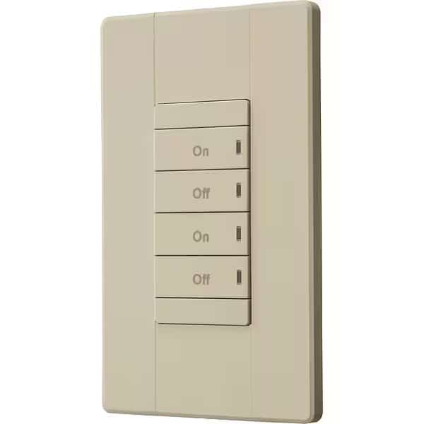 Push Button Wall Switch, Ivory