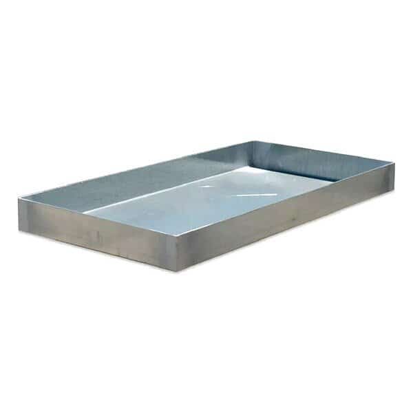 Spill Tray, Silver, Steel, 3" H, 24" L