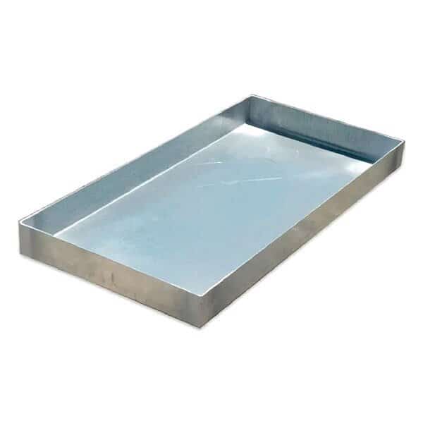 Spill Tray, Silver, Steel, 3" H, 18" L