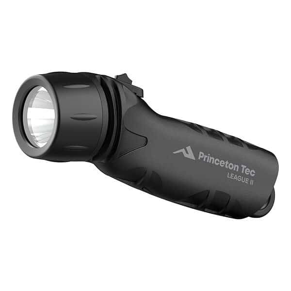Black LED Handheld Flashlight, Alkaline AA, 150lm