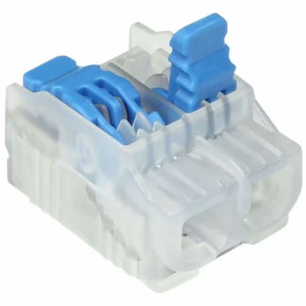 Lever Wire Connector, Blue, 0.56" L, PK500, IDEAL, Mfr# 30-50L22J