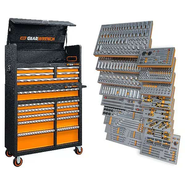 873 Piece MEGAMOD Mechanics Tool Set in Premium Modular Foam Trays with Tool Storage