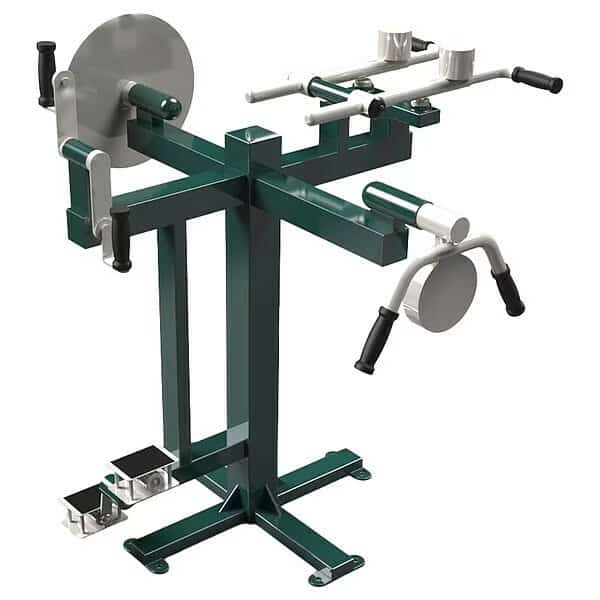 Accessible Multi-Gym, 54 in H, Beige/Green