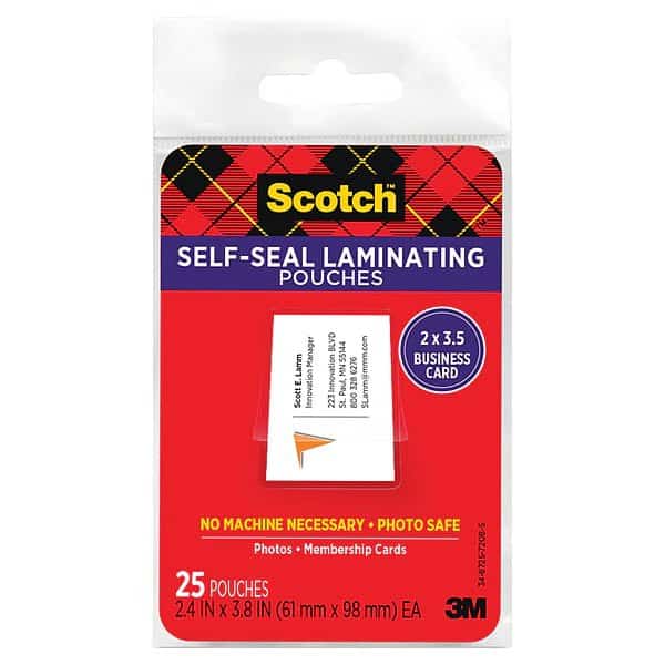 Pouch, Laminate, Bus Card, PK25