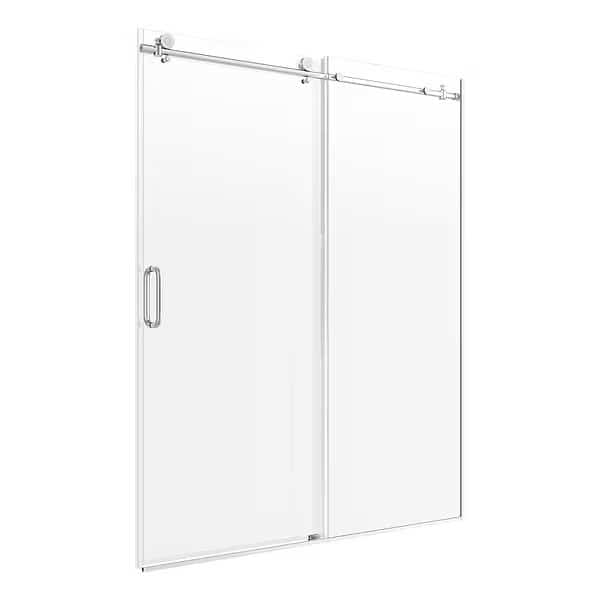 Shower Door,Brush Nickel,Sngl Slid,76in, Mfr#: MRRL6076-CL-BN, FOREMOST