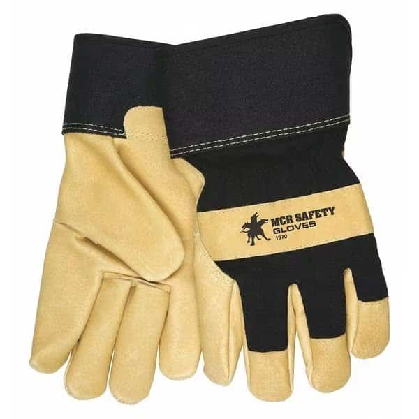 Leather Gloves,Beige,M,PK12 , Mfr#: 1970M