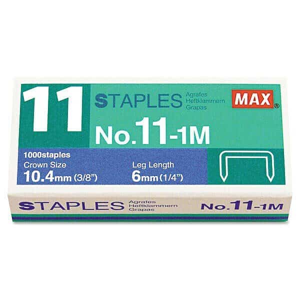 Staples, For HD-11F, Silver, PK1000