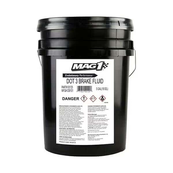 DOT 3 Brake Fluid, 5 gal, Glycol Base