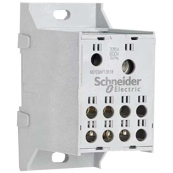 Power Distr Block, Al/Cu, 600V AC/DC, SQUARE D, Mfr# NSYEBAP13618