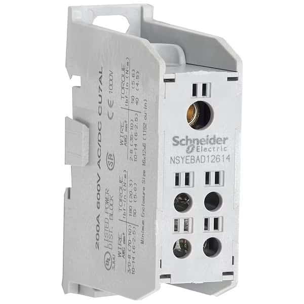 Power Distr Block, Cu, 600V AC/DC, SQUARE D, Mfr# NSYEBCD12614