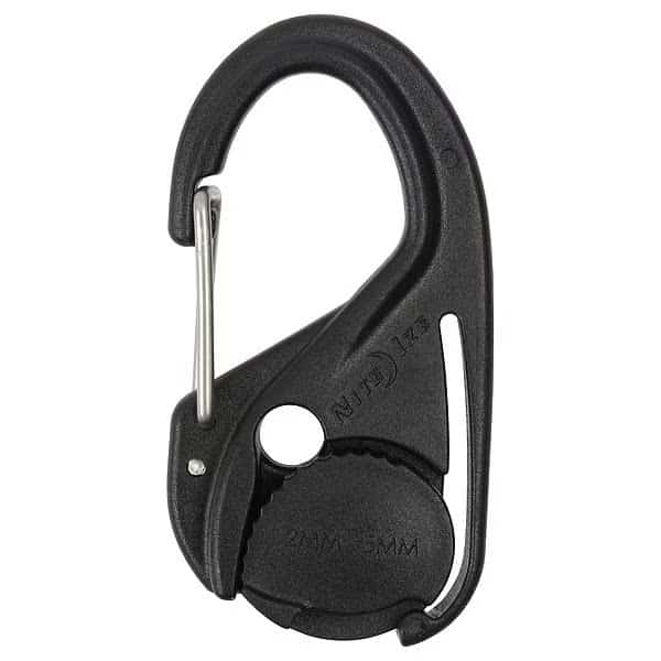 Cam Hook,2-3/5 In.,Plastic,Black, Mfr#: NCJ-01-R3, NITE IZE