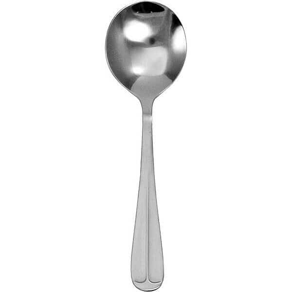 Bouillon Spoon, 6 in L, Silver, PK12