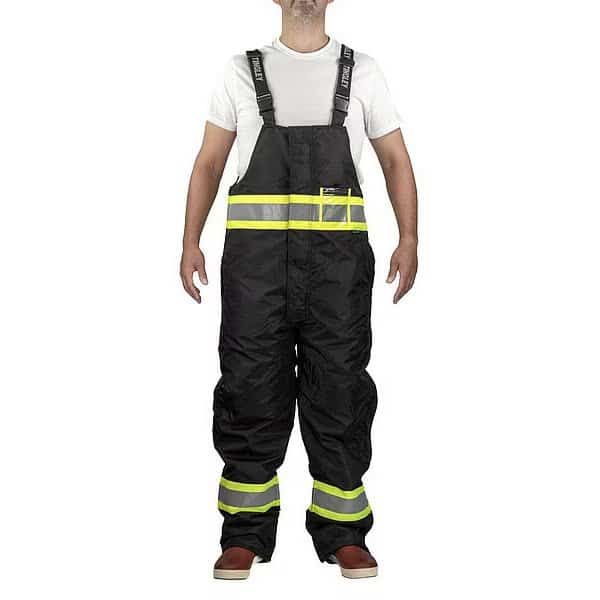 Insulated Overall, Nylon, Black, XL