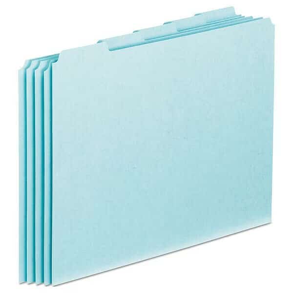 Index Tab Set, Bl, 25 Pt. Pressboard, PK100
