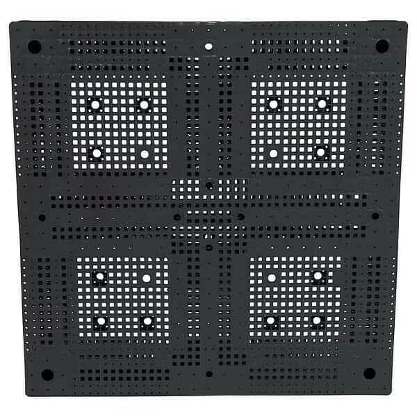 High Density Virgin Polyethylene Pallet, 47 1/4 in L, 47 1/4 in W, 6 in H, 2,200 lb Dynamic