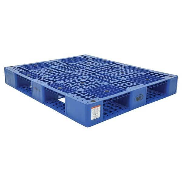 Blue Plastic Pallet, 6000 lb., 48 x 40, VESTIL, Mfr# PLP2-4840-BLUE