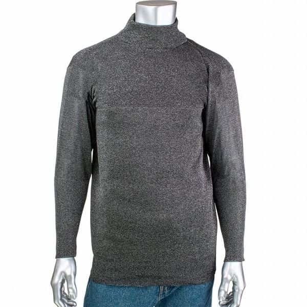 Cut and Abrasion Resistant Pullover, 3 in Collar, Thumb Loops, 3XL