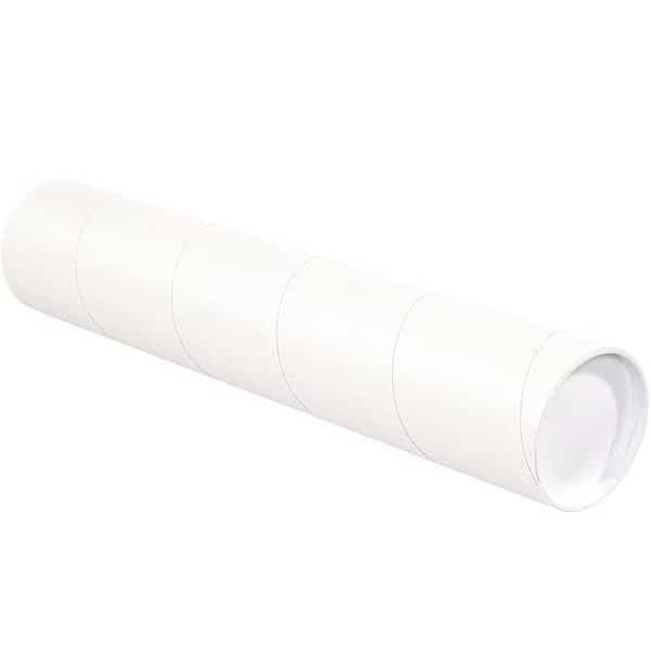 Mailing Tube, 36inLx4in.dia, White, PK15