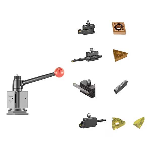 Tool Post & Holder Set, 14 PC, QITP25N, Dorian, Mfr#: QITP25N-FTB
