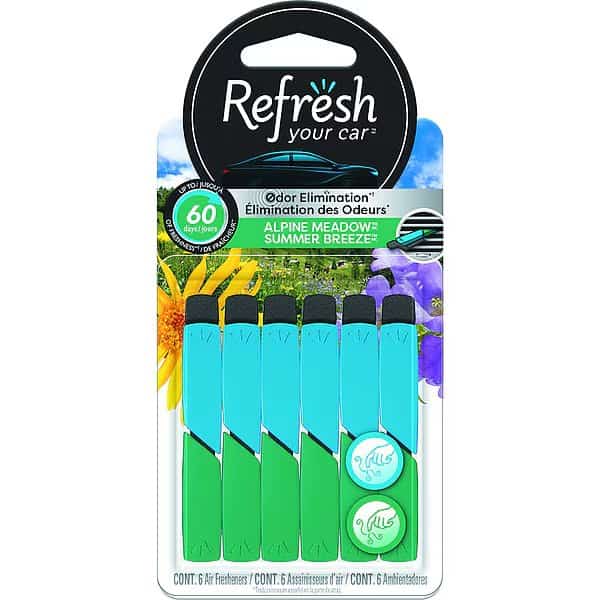 Air Freshener,Stick,Blue/Green,PK6, Mfr#: 09411Z, REFRESH