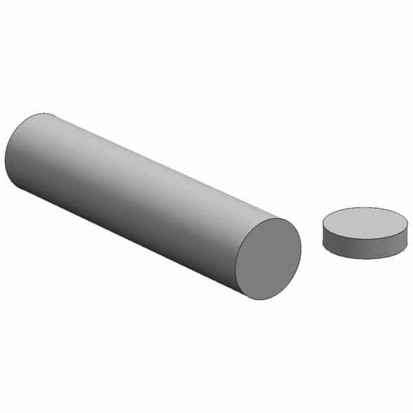 Tool Steel Rod, 18 in L, 2 1/2 in Dia., EnjoyTool select, Mfr# dcfd2r2.5-18