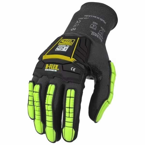 Abrasion/Impact Glove, Knitted, Size 10, PR