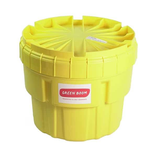 Spill Kit, 11 gal Volume Absorbed per Kit, 20 gal Capacity, Drum, Beige
