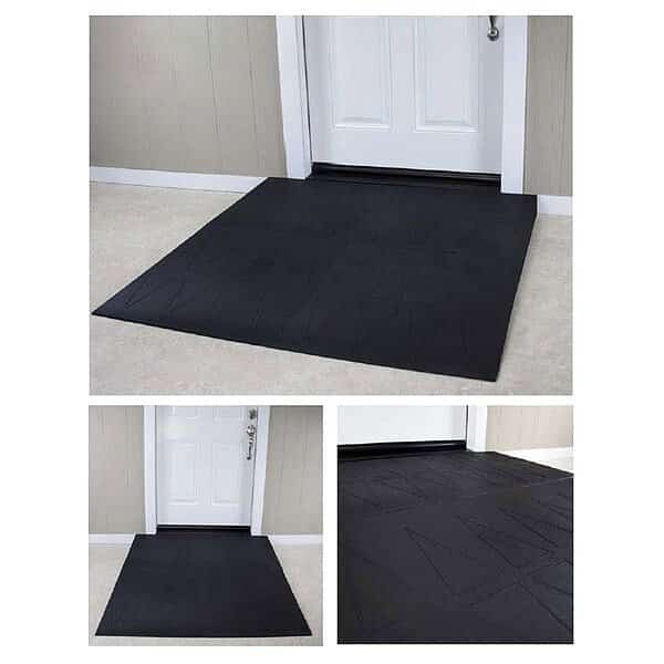 ADA Ramp, 4-3/4" H, 59-1/2" L, 48" W, Blk, Saferesidential Ramps, Mfr#: SRR2475