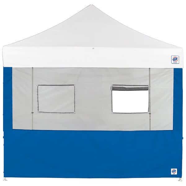 Food Booth Sidewall, Blue, 10 ft W, 10 ft H, E-Z Up, Mfr#: SW3FB10FXTMC2WRB