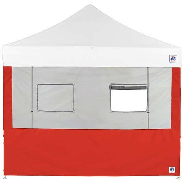 Food Booth Sidewall, Red, 10 ft W, 10 ft H