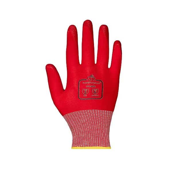 Work Gloves, 392 Degrees F Max Temp., 6 Abrasion Level, 12 PK